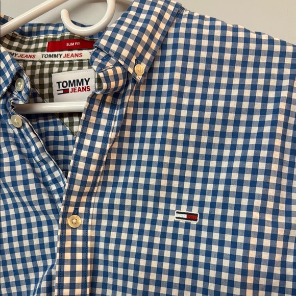 Tommy Hilfiger Blue Casual Button Down Shirt - Picture 2 of 6